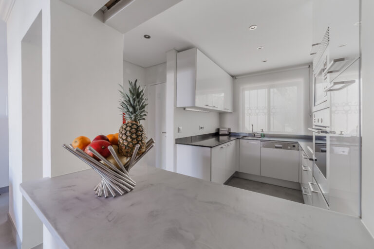 Fresh fruit on a modern kitchen benchtop